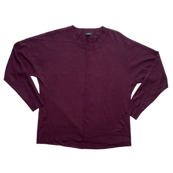Alfani‎ Pullover Sweater Top XS Dark Purple Women's Seam-Front Relaxed NEW - Picture 1 of 7